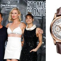 Til Schweiger, Charlize Theron und Sofia Boutella an der Premiere: Rechts die Manero.  zvg