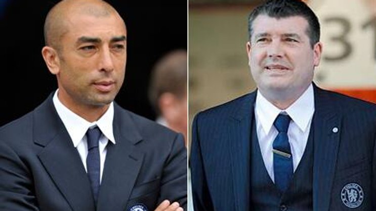 Roberto Di Matteo (l.) ist nicht mehr Trainer bei Chelsea. CEO Ron Gourlay (r.) erklärt das mit den Auftritten und Resultaten.