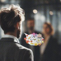 Über Gefühle sprechen: Emotionen am Arbeitsplatz können Führungskräfte überfordern. (Diese Illustration wurde von einem KI-Modell generiert und von einem Menschen überprüft und finalisiert.)