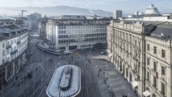Paradeplatz in Zürich: Der Strukturwandel ist in vollem Gange.  Keystone