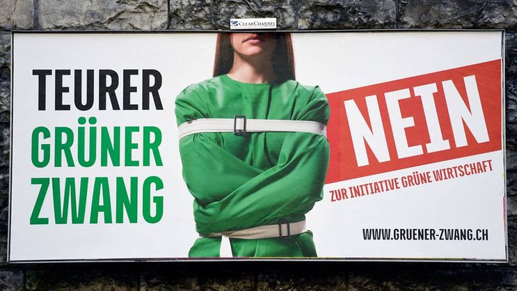 Abstimmung: Klares Nein für «Grüne Wirtschaft». Keystone