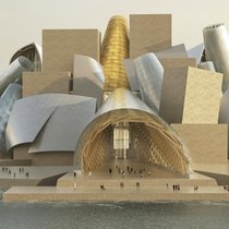 Guggenheim Abu Dhabi im Gebäude von Frank Gehry.