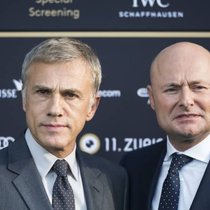 Christoph Waltz (l.) und Georges Kern: Der Uhrenmanager hat einen guten Draht nach Hollywood.Keystone