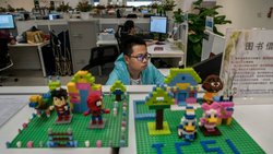 Arbeitet er für die Regierung? Angestellter im Cyber-Security-Lab von Huawei in Dongguan, China.