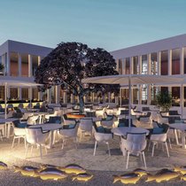 «Sablier»: Das Restaurant mit Bar und Lounge bietet Platz für über 250 Gäste und Blick in den Park von The Circle.