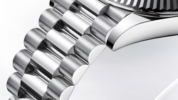 Das President-Band von Rolex in 950er-Platin.