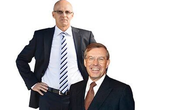 Gute Aussichten mit Sulzer: CEO Klaus Stahlmann (l.) und Präsident Manfred Wennemer.