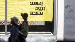 Ein Ladenlokal in der Luzerner Altstadt im letzten Sommer.