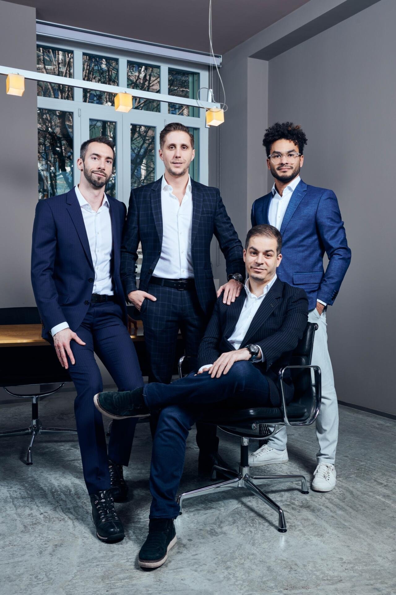 Das Vanguart-Team: Jérémy Freléchox, Axel Leuenberger, Thierry Fischer (v.l.) und Mehmet Koruturk (vorne).