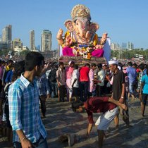 Religiöses Festival in Mumbai: Für Expats lohnt sich der Umzug in die indische Metropole.