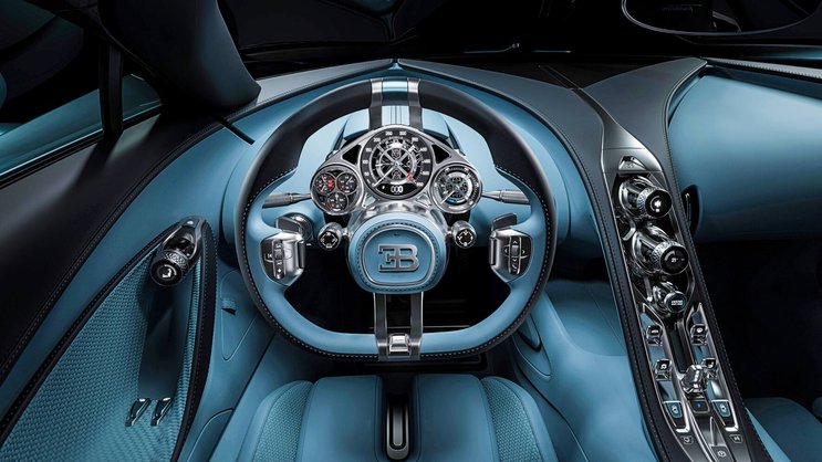Cockpit-Instrumente von Concepto: Der Bugatti Tourbillon und sein Schweizer Herz.