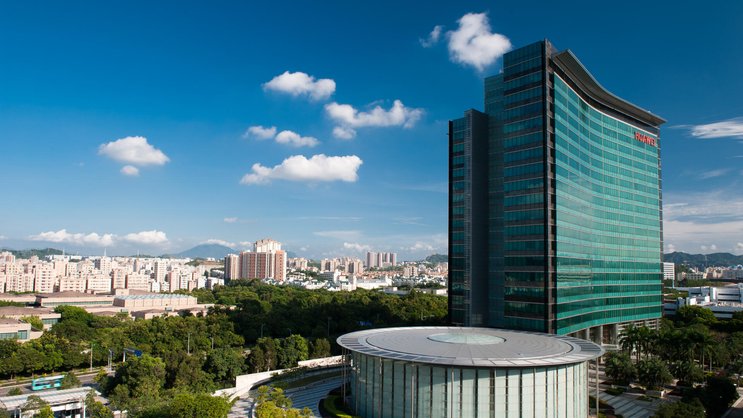 Der Huawei-Hauptsitz in Shenzhen (China).