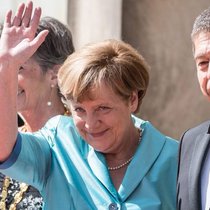 Ene sehr erfolgreiche Opportunistin: Angela Merkel.  Keystone