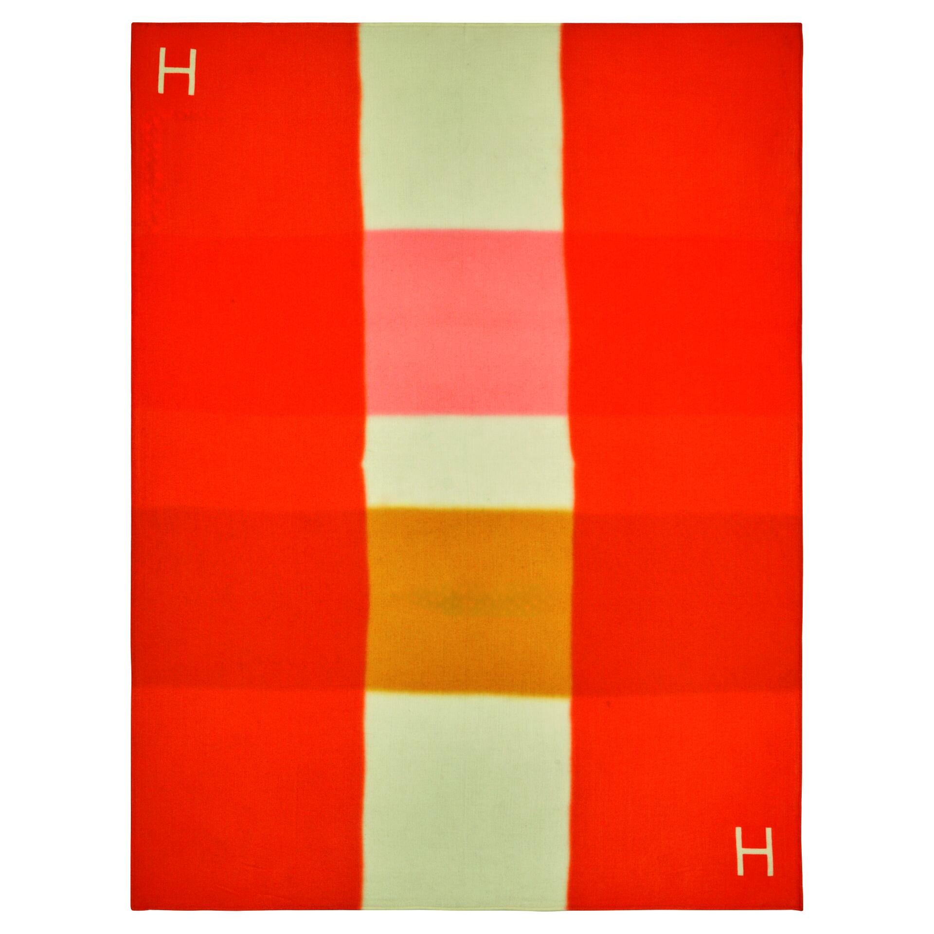 2 Kaschmir-Plaid, handgewebt und handgefärbt, von Hermès, 3700 Fr.