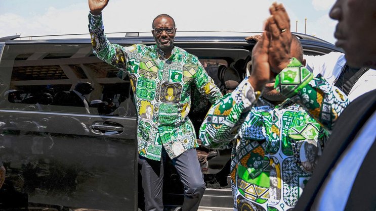 Ein Mann im Wahlkampf: Tidjane Thiam will 2025 für die Demokratische Partei der Elfenbeinküste PDCI an den Präsidentschaftswahlen in seinem Heimatland antreten