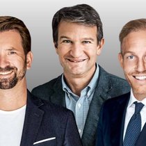 Die ehemaligen Leonteq-Topleute David Schmid (r.) und Michael Hartweg (M.) stiegen 2021 bei CATFP ein. Roman Przibylla wechselte von Vontobel. Er informiert Kunden via YouTube-Kanal.