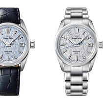 Grand Seiko SLGB001: Das Platinmodell mit eisblauem Zifferblatt ist auf 80 Stück limitiert und kostet 42'000 Fr. (aus Titan 12'000 Fr.).