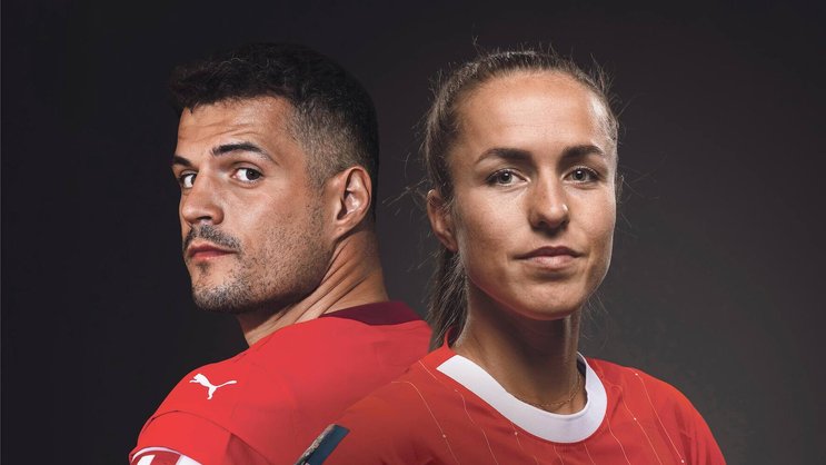 Nati-Captain Lia Wälti kann knapp vom Fussball leben. Ihre männlichen Kollegen (im Bild Nati-Captain Granit Xhaka) schwimmen im Geld.