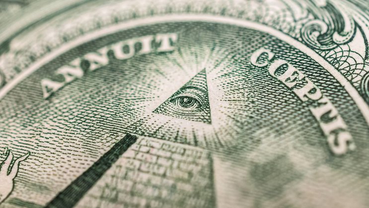 Porträt auf der 1 Dollar Banknote.