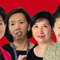Jill Lee, Sulzer; Wan Ling Martello, Nestlé; Marjorie Mun Tak Yang, Novartis; Ying Yeh, ABB.