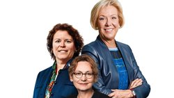 VR-Präsidentinnen: Wanda Eriksen-Grundbacher (RAB), Anne Eckhardt (Ensi) und Monika Ribar (SBB, v.l.) haben es als eine der wenigen Frauen gar ganz an die Spitze einer bundesnahen Organisation gebracht.
