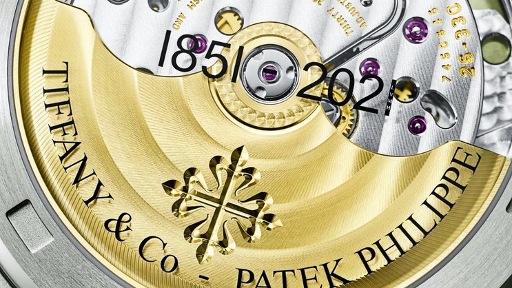 Rückseite der Nautilus von Patek Philippe mit Tiffany-blauem Zifferblatt: Die Uhr ist für 6,5 Millionen Dollar versteigert worden.