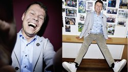 Carsten Koerl lässt sich vom dümpelnden Aktienkurs nicht entmutigen, sondern spannt die Muskeln umso mehr.