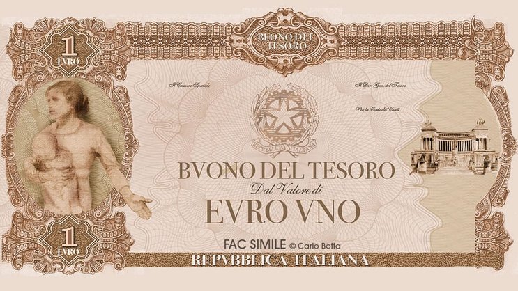 Der Designer Carlo Botta entwickelte im Auftrag des Lega-Wirtschaftssprechers Claudio Borghi Aquilini bereits eine Mini-Bot-Serie.