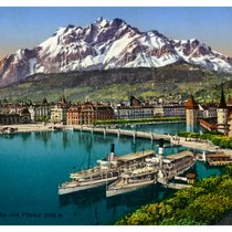 Eine Postkarte von Luzern aus dem frühen 20. Jahrhundert.