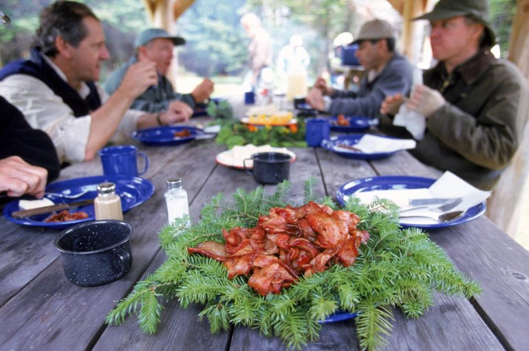 Fly Fishing dinner at an exclusive private camp in Northern Maine near the Canadian border PUBLICA