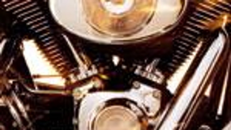 Das Herz von Harley-Davidson: legendärer V-Motor einer Fatboy.