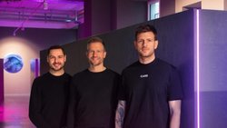 Gründerteam Ertan Wittwer (37), Marcel Kubli (36) und Ion Haab (32, v.l.) starteten ihr neues Unternehmen Care.