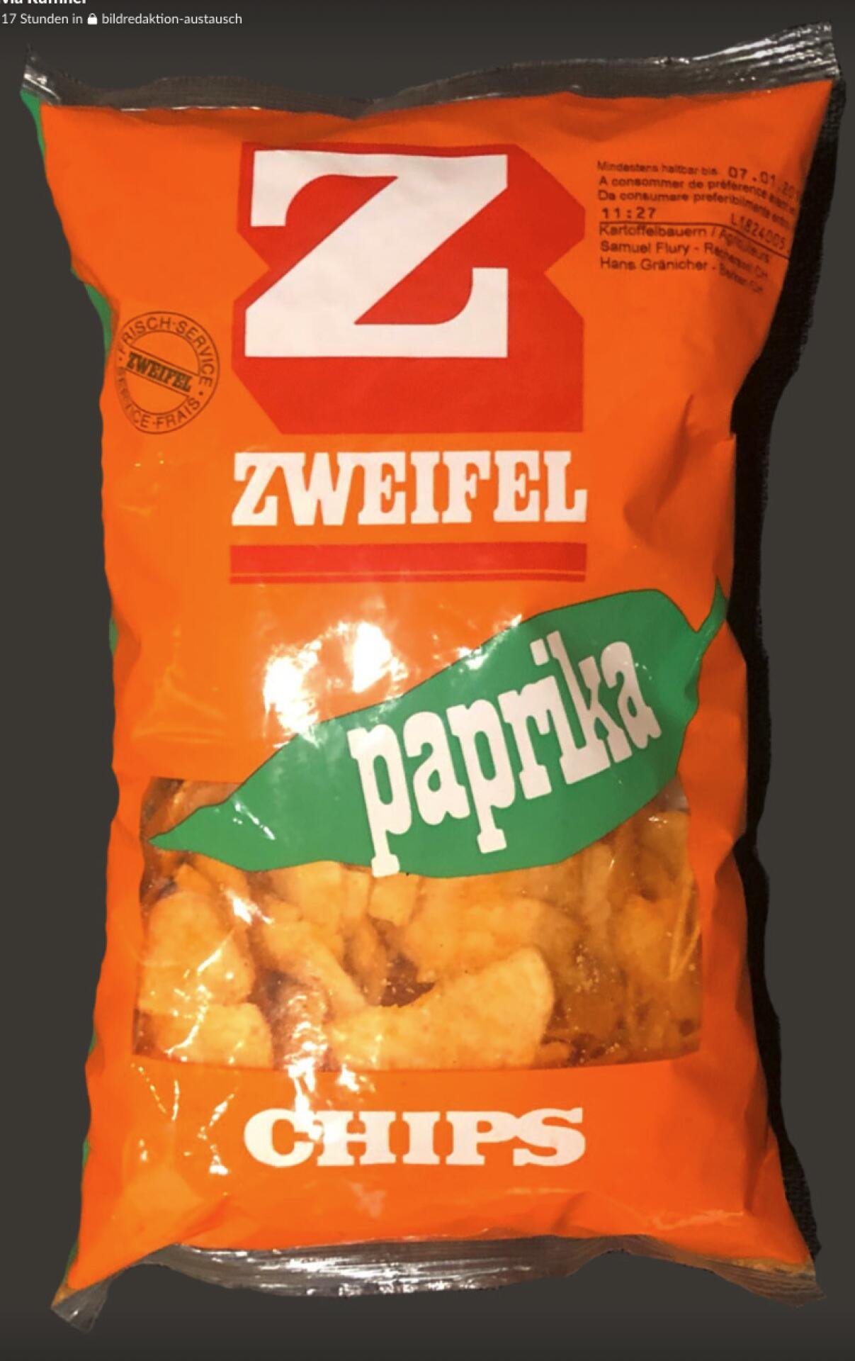 Die erste andere Geschmacksrichtung war Paprika im Jahr 1964.