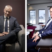 Fabrice Zumbrunnen (links) und Mario Irminger: Migros-Chefs haben eine Lohntüte mit M-Budget-Anstrich.