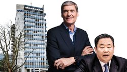 In Wartestellung: Syngenta-CEO Erik Fyrwald und VR-Präsident Frank Ning (r.).
