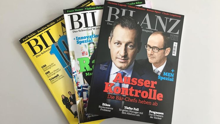 Ausgaben: Die «Bilanz» wechselt in den Monatsrythmus. Corinna Clara Röttker