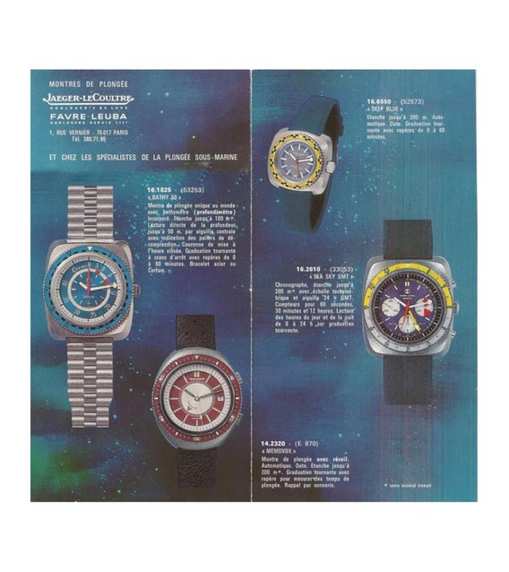In einem Katalog erscheinen Uhren von Jaeger-LeCoultre und Favre Leuba unter beiden Marken.