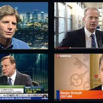 Joseph Hogan, ABB; Carsten Schloter, Swisscom; Martin Senn, ZFS; Sergio Ermotti, UBS (v.l. n. r.)