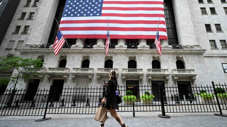 Die US-Börse an der Wall Street in New York City: Der Renditeanstieg spiegelt die Sorge der Anleger über steigende Staatsausgaben der USA wider. RMS