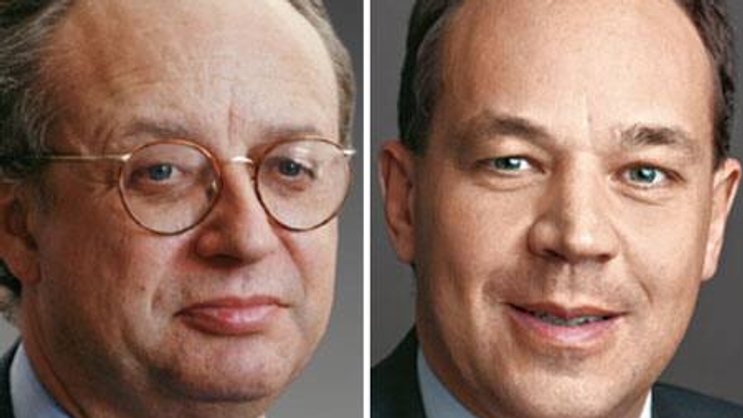Robert Peugeot (l.) und Rainer-Marc Frey: Der Wert ihrer Beteiligungen an DKSH hat sich seit dem Frühling 2008 verdreifacht.