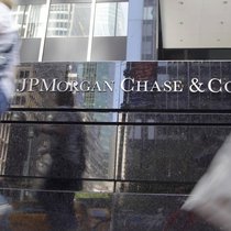 Am Sitz von JPMorgan in New York.