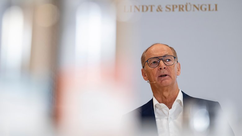 Lindt-CEO Adalbert Lechner schaut auf schwierige Monate zurück.