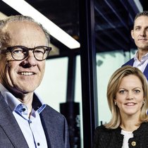 Raiffeisen-Präsident Thomas Müller (l.) tritt ab. Sandra Lathion hat die Wahl des neuen CEO Gabriel Brenna gesteuert.
