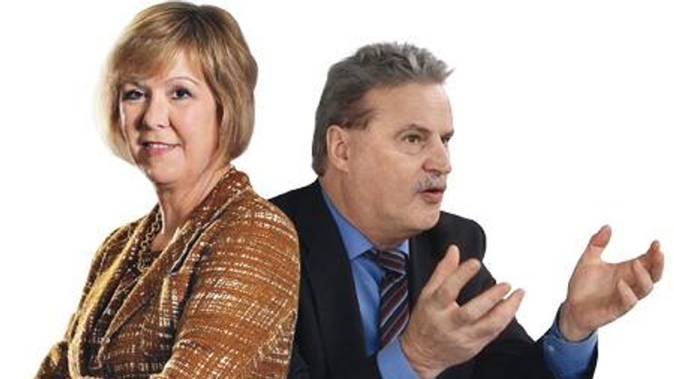 Schlecht laufendes Europageschäft: Panalpina-Chefin Monika Ribar und Reinhard Lange, Lenker von Kühne + Nagel.
