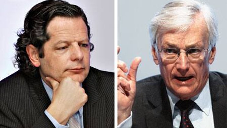 Gemeinsame Vergangenheit: John Moran (l.), Irlands oberster Steuerbeamter, und Ex-«Zürich»-Präsident Manfred Gentz.