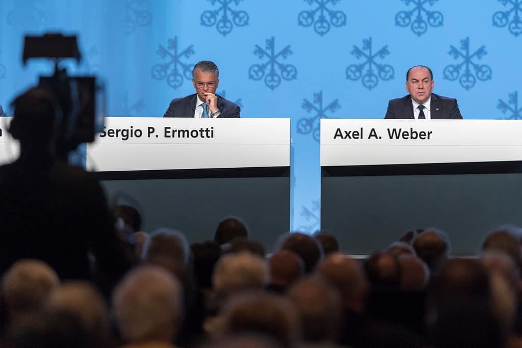 Axel Weber und Sergio Ermotti