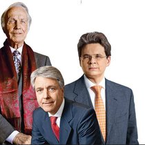 Grosszügig mit sich selbst: Hans Vontobel, Herbert Scheidt, Zeno Staub (v.l.).