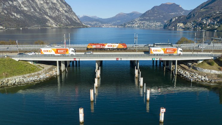 Schiene oder Strasse – das ist bei Coop auch eine Frage des Klimaschutzes.