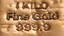 Ein 1-Kilogramm-Barren Gold.