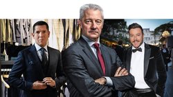 Migros-Chef Fabrice Zumbrunnen (Mitte) will Globus verkaufen. Globus-Chef Thomas Herbert (links) bietet sicher mit, der Handels- und Immobilien-Tycoon René Benko aus Österreich soll auch interessiert sein.